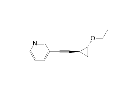 3-[trans-(2-Ethoxycyclopropyl)ethynyl]pyridine