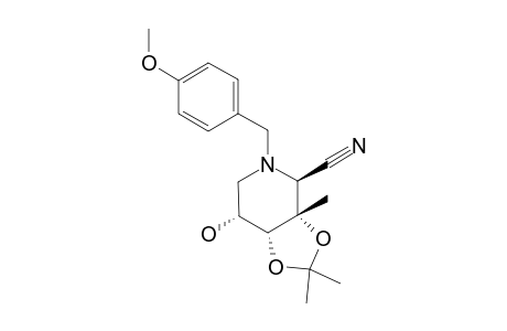 2,6-DIDEOXY-2,6-IMINO-3,4-O-ISOPROPYLIDENE-2-N-(4-METHOXYBENZYL)-3-C-METHYL-D-ALLONONITRILE