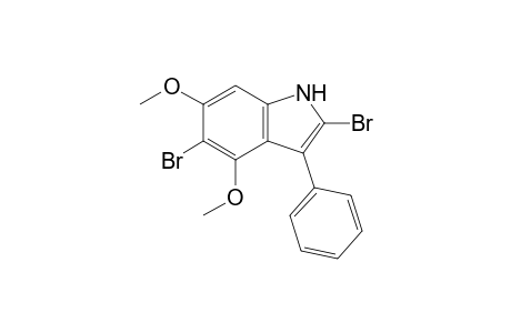2,5-Dibromo-4,6-dimethoxy-3-phenylindole
