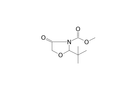 2-t-Butyl-4-oxooxazolidine-3-carboxylic acid, methyl ester