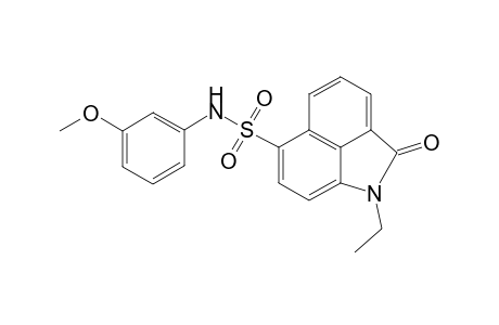 1-Ethyl-N-(3-methoxyphenyl)-2-oxo-1,2-dihydrobenzo[cd]indole-6-sulfonamide