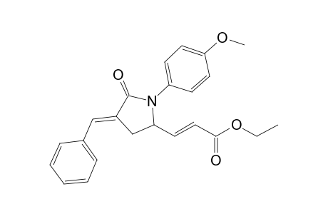 (E)-3-[(4E)-1-(4-methoxyphenyl)-5-oxo-4-(phenylmethylene)-2-pyrrolidinyl]-2-propenoic acid ethyl ester