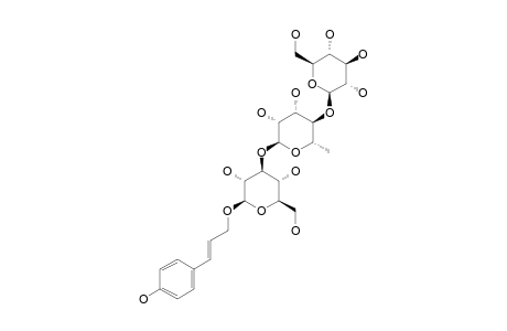 TRANS-PARA-COUMARYL-ALCOHOL-1-O-BETA-D-GLUCOPYRANOSYL-(1->4)-ALPHA-L-RHAMNOPYRANOSYL-(1->3)-BETA-D-GLUCOPYRANOSIDE