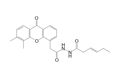 (E)-N'-3-hexenoyl-N-2-(5,6-dimethylxanthone-4-yl)-acetylhydrazine