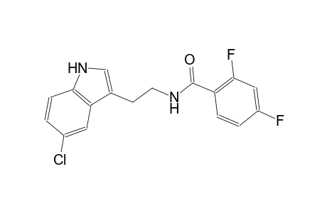 N-[2-(5-chloro-1H-indol-3-yl)ethyl]-2,4-difluorobenzamide
