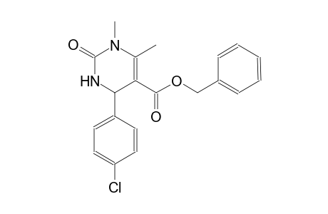 5-pyrimidinecarboxylic acid, 4-(4-chlorophenyl)-1,2,3,4-tetrahydro-1,6-dimethyl-2-oxo-, phenylmethyl ester