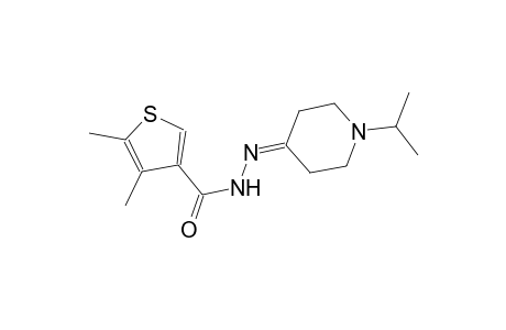 N'-(1-isopropyl-4-piperidinylidene)-4,5-dimethyl-3-thiophenecarbohydrazide