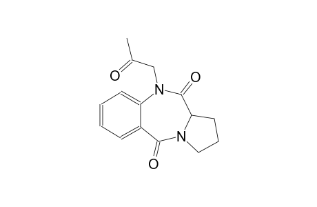 1H-pyrrolo[2,1-c][1,4]benzodiazepine-5,11(10H,11aH)-dione, 2,3-dihydro-10-(2-oxopropyl)-, (11aS)-