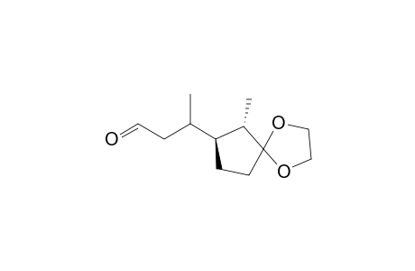 trans-2-Methyl-3,3-(ethylenedioxy)-1-(3-formylprop-2-yl)cyclopentane