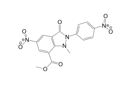 Methyl 1-methyl-5-nitro-2-(4-nitrophenyl)-3-oxo-2,3-dihydro-1H-indazole-7-carboxylate