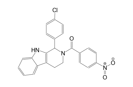1H-pyrido[3,4-b]indole, 1-(4-chlorophenyl)-2,3,4,9-tetrahydro-2-(4-nitrobenzoyl)-