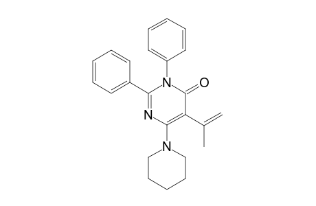 2,3-DIPHENYL-5-ISOPROPENYL-6-PIPERIDINO-4(3H)-PYRIMIDINONE