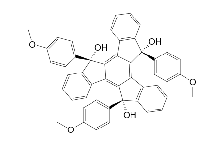 5.alpha.,10.alpha.,15.beta.-Trihydroxy-5.alpha.,10.alpha.,15.alpha.-tris(4'-methoxyphenyl)-10,15-dihydro-5H-diindeno[1,2-a : 1',2'-c]fluorene