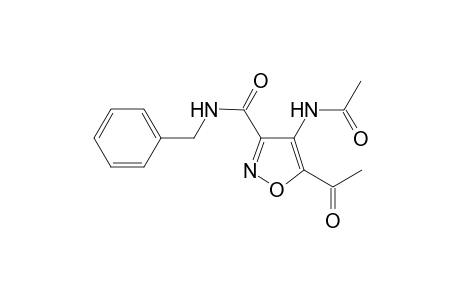 3-Isoxazolecarboxamide, 5-acetyl-4-(acetylamino)-N-(phenylmethyl)-