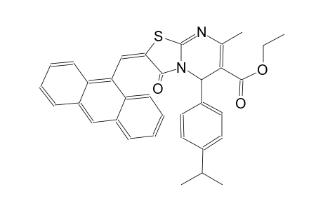 5H-thiazolo[3,2-a]pyrimidine-6-carboxylic acid, 2-(9-anthracenylmethylene)-2,3-dihydro-7-methyl-5-[4-(1-methylethyl)phenyl]-3-oxo-,