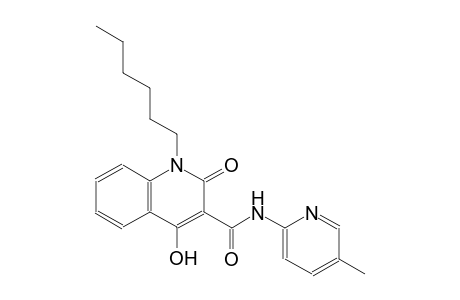 1-hexyl-4-hydroxy-N-(5-methyl-2-pyridinyl)-2-oxo-1,2-dihydro-3-quinolinecarboxamide