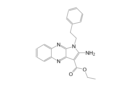 1H-pyrrolo[2,3-b]quinoxaline-3-carboxylic acid, 2-amino-1-(2-phenylethyl)-, ethyl ester