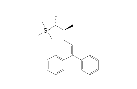 Stannane, (1,2-dimethyl-5,5-diphenyl-4-pentenyl)trimethyl-, (R*,S*)-(.+-.)-