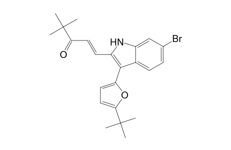 (1E)-1-[6-Bromo-3-(5-tert-butyl-2-furyl)-1H-indol-2-yl]-4,4-dimethylpent-1-en-3-one