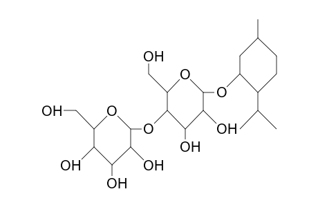(1R,3R,4S)-P-Menthan-3-yl O-B-D-glucopyranosyl-(1->4)-B-D-glucopyranoside