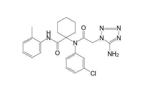 1-(N-[2-(5-amino-1-tetrazolyl)-1-oxoethyl]-3-chloroanilino)-N-(2-methylphenyl)-1-cyclohexanecarboxamide