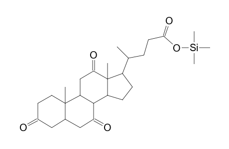 Dehydrocholic acid, mono-TMS