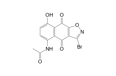 5-Acetylamino-3-bromo-8-hydroxynaphtho[2,3-d]isoxazole-4,9-dione