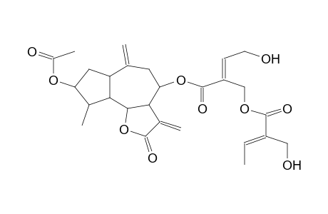 2-BUTENOIC ACID, 4-HYDROXY-2-[[[2-(HYDROXYMETHYL)-1-OXO-2-BUTENYL]OXY]METHYL]-8-(ACETYLOXY)DODECAHYDRO-9-METHYL-3,6-BIS(METHYLENE)-2-OXOAZULENO[4,5-B]FURAN-4-YL-ESTER