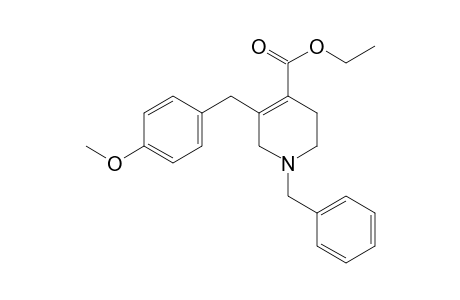 1-benzyl-5-(p-methoxyanilino)-1,2,3,6-tetrahydroisonicotinic acid, ethyl ester