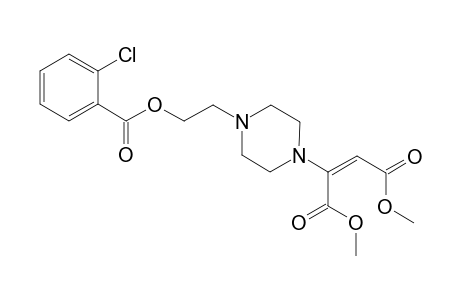 1-[2-(2-Chlorobenzoyloxyl)eth-1-yl]-4-[(E)-1,2-(dimethoxycarbonyl)ethen-1- yl]piperazine