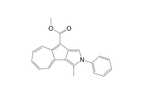 3-Methyl-2-phenyl-9-azuleno[1,2-c]pyrrolecarboxylic acid methyl ester