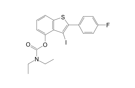 2-(4-fluorophenyl)-3-iodo-benzothiophen-4-yl N,N-diethyl-carbamate