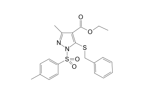 Ethyl 5-(benzylthio)-3-methyl-1-tosyl-1H-pyrazole-4-carboxylate