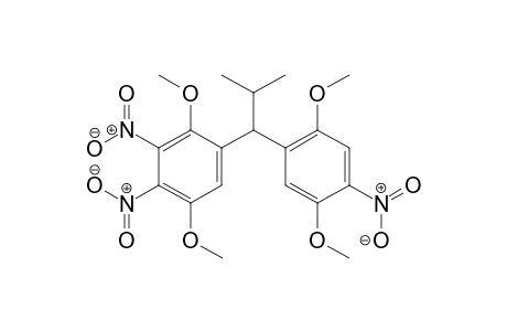 1-(1-(2,5-dimethoxy-4-nitrophenyl)-2-methylpropyl)-2,5-dimethoxy-3,4-dinitrobenzene