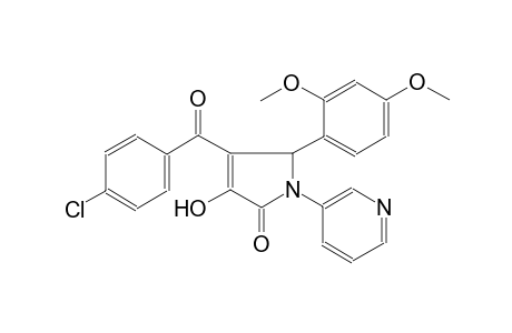 2H-pyrrol-2-one, 4-(4-chlorobenzoyl)-5-(2,4-dimethoxyphenyl)-1,5-dihydro-3-hydroxy-1-(3-pyridinyl)-