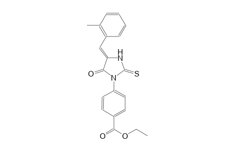 benzoic acid, 4-[(4Z)-4-[(2-methylphenyl)methylene]-5-oxo-2-thioxoimidazolidinyl]-, ethyl ester
