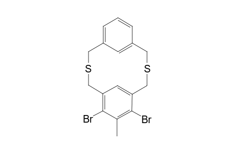 5,7-Dibromo-6-methyl-2,11-dithia[3.3]metacyclophane