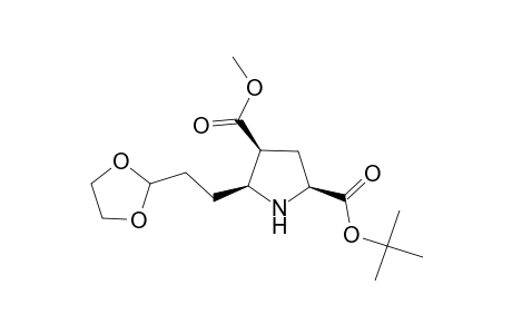 Methyl r-2-tert-butoxycarbonyl-c-5-[2'-(1'',3''-Dioxolan-2''-yl)ethyl]pyrrolidin-c-4-carboxylate