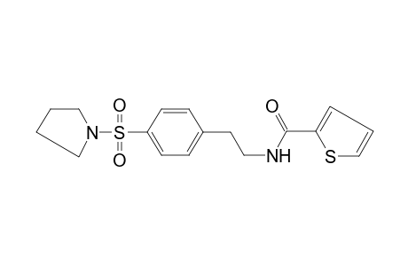 N-[2-(4-pyrrolidin-1-ylsulfonylphenyl)ethyl]thiophene-2-carboxamide