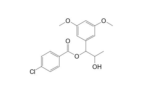 1-(3',5'-Dimethoxyphenyl)-1-(p-chlorophenylcarbonyloxy)-2-hydroxypropane