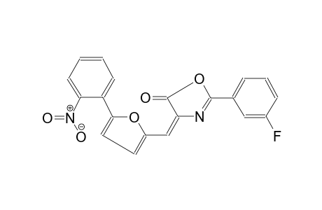 5(4H)-oxazolone, 2-(3-fluorophenyl)-4-[[5-(2-nitrophenyl)-2-furanyl]methylene]-, (4E)-