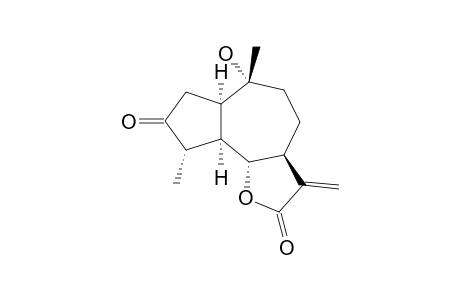 CHINENSIOLIDE-B;10-ALPHA-HYDROXY-3-OXO-4-BETA-H-GUAIA-11(13)-ENO-12,6-ALPHA-LACTONE