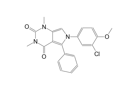 6-(3-chloro-4-methoxyphenyl)-1,3-dimethyl-5-phenyl-1H-pyrrolo[3,4-d]pyrimidine-2,4(3H,6H)-dione