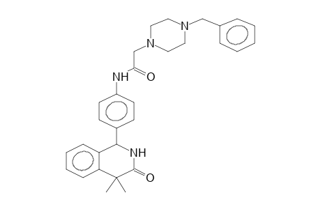 4,4-DIMETHYL-1-{4-[4-(BENZYL)PIPERAZINOACETYL]AMINOPHENYL}-1,4-DIHYDRO-3(2H)-ISOQUINOLINONE