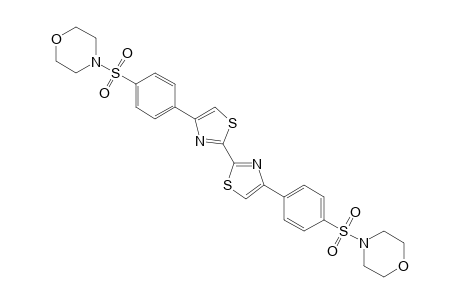 4-[4-[2-[4-(4-morpholin-4-ylsulfonylphenyl)-1,3-thiazol-2-yl]-1,3-thiazol-4-yl]phenyl]sulfonylmorpholine