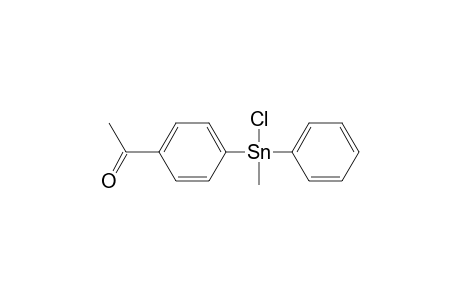 1-[4-(chloranyl-methyl-phenyl-stannyl)phenyl]ethanone