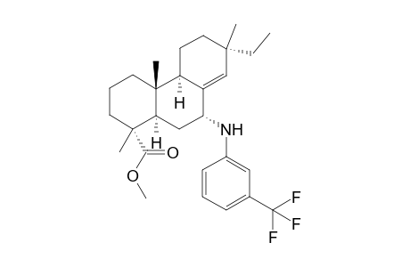 (1R,4aR,4bR,7S,9R,10aR)-Methyl 7-ethyl-1,4a,7-trimethyl-9-((3-(trifluoromethyl)phenyl)amino)-1,2,3,4,4a,4b,5,6,7,9,10,10a-dodecahydro-phenanthrene-1-carboxylate