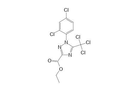 1H-1,2,4-Triazole-3-carboxylic acid, 1-(2,4-dichlorophenyl)-5-(trichloromethyl)-, ethyl ester