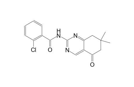 2-chloro-N-(7,7-dimethyl-5-oxo-5,6,7,8-tetrahydro-2-quinazolinyl)benzamide