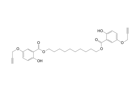 Benzoic acid, 2-hydroxy-5-(2-propynyloxy)-, 1,10-decanediyl ester